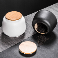 陶瓷茶葉罐黑陶密封罐家用大號一斤裝存儲物罐茶葉罐茶盒