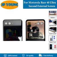 Original 3.6" Second External LCD For Motorola Razr 40 Ultra Display Touch Screen Digitizer Assembly For Moto Razr 40Ultra LCD