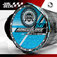 Stiker Sangkar Decal Tebok Burung MURAI - RONGGOLAWE EBOD JAYA desain Variasi