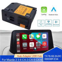 ✅ อแดปเตอร์ USB Mazda รุ่นใหม่! เชื่อมต่อ CarPlay/Android Auto |ใช้กับ Mazda 2 3 6 CX3 CX5 CX8 CX9 M