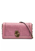 BOTTEGA VENETA 心愛的 Bottega Veneta Nappa Intrecciato Olimpia 結飾斜背包