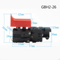 High-quality! Electric hammer Drill Switch for Bosch GBH2-26,Power Tool Accessories