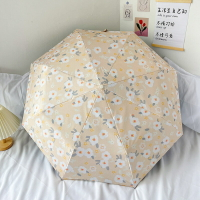 雨傘 折疊傘 防曬傘 兩用折手便宜傘雨傘耐用防晴雨雨傘紫外線全自動碎花黑膠學生跨境