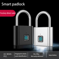 Luggage Fingerprint Padlock USB Smart Keyless Lock Zinc Alloy Induction Lock Multi-Recorded Door Lock