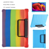Soft Silicon Shockproof Case For Lenovo Yoga Pad Pro Tab 13 YT-K606F 13" Tablet Protective Cover For Lenovo Yoga with Kickstand