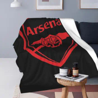 Red Arsenal Logo Blankets Fleece Breathable Throw Blankets Sofa Throw Blanket For Couch Bedding Office Throws Bedspread Quilt