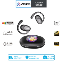 Amgras OpenEcho Ⅵ Ultra Smart Earphone Bluetooth dengan Mikrofon HIFI BT5.4 dan Konektivitas IPX5.5 
