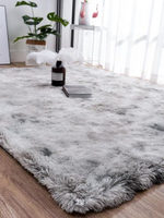 地毯ins地毯臥室網紅同款扎染地墊長毛絨北歐客廳茶幾墊滿鋪床邊毯