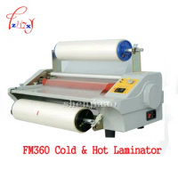 A3 paper laminating machine cold roll laminator Four Rollers worker card office file laminator FM360 110v/220v laminating machin