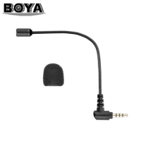 New BOYA BY-UM4 Omnidirectional Condenser Microphone 3.5mm TRRS Connector for IOS Android Smartphone iPhone 6 Windows PC Tablet