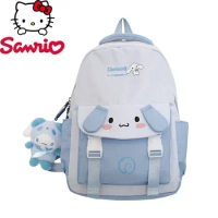 MINISO Kuromi's New Girl Backpack Cartoon Cute Girl Backpack Fashionable Student Backpack with Large