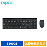 RAPOO 雷柏 8100GT 多模式無線鍵鼠組 (黑)