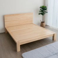 【麗得傢居】森林全實木5尺床架 實木床架 雙人床架(床板厚度1.8cm)