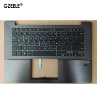 NEW US Laptop Keyboard For ASUS BU403 BU403UA Palmrest With Case Cover