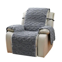 Double Sided Jacquard Massage Chair Cover Thick Sofa Protector with Velvet Upholstery and Anti Pilling Design Water Resistant