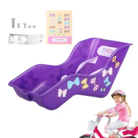 Doll Bike Seat Holder Bicycle Holder Seat Attachment Reusable Bike Attachment Accessory Girl Bike Doll Seat For Girls Bicycle