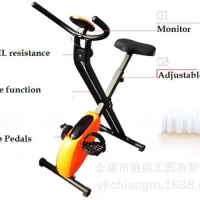 Home X Folding Exercise Bike Foldable Magnetic Control Pedal Exercise Bike Indoor Small Silent Fitness Equipment