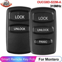 KEYECU OUCG8D-525M-A OUCG8D-522M-A For Mitsubishi Eclipse Lancer Montero Sport 2/3 Button Fob Key Remote 315MHz 313.8MHz 433MHz