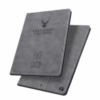 Luxury Vintage Deer Head Smart Stand Case for IPad 10 Air 3 4 5 9.7 10.2 10.5 10.9 Pro 11 Inch 2022 I Pad Mini 6 Leather Cover