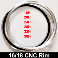 16"/349 16"/18" Bicycle Rim Small Wheel Folding Bike Aluminum Alloy CNC Rim 16/20/24/28/32/36 Holes Suit 1.0-2.125 Tire
