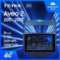TEYES X1 For Chevrolet Aveo 2 2011 - 2015 Car Radio Multimedia Video Player Navigation GPS Android 10 No 2din 2 din DVD