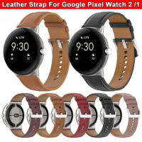 Leather Watch Strap For Google Pixel Watch 2/1 Bracelet Watchbands For Google Pixel Watch 2/1 Replacement Wristbands Accessory