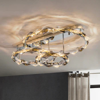 modern ceiling lights led chandelier for living room kids bedroom crystal modern indoor lighting mutil rings changable loft new