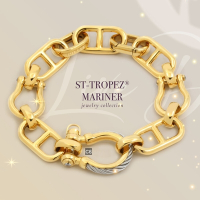 CHARRIOL夏利豪 Bracelet St-tropez Mariner水手可拆卸手鍊金色款 C6(06-104-1272-0)