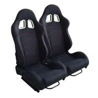 Double slider Game seat Stainless Steel Low Seat Side Mount for Bride Recaro Sparco OMP Bucket Seat Universal fitment