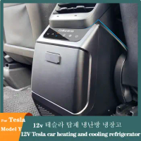 Model Y Mini Car Cooler Box Freezer Refrigerator 4.6L Cooler Warmer Car Fridge Suitable for TESLA Car Cool Accessories