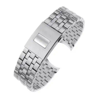 PCAVO 20mm 21mm Stainless Steel Watch Strap Men Watch Band for IWC Pilot Bracelet Mark 17 18 Little Prince IW377717