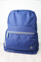 BESIDE-U 可插拉桿後背包 A4後背包 筆電包 休閒包 BFYA11 (黑/藍)
