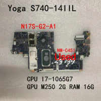 Used For Lenovo ideapad Yoga S740-14IIL Laptop Motherboard mainboard CPU I7-1065G7 GPU M250 2G RAM 16G FRU 5B20S42904