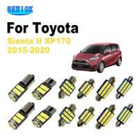SEWICK Canbus For Toyota Sienta II XP170 2015 2016 2017 2018 2019 2020 LED Bulbs Accessories Interior Map Reading Dome Light Kit