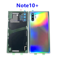 Back Glass Cover For Samsung Galaxy Note10 Note10+ Note 10 Plus 5G Battery Cover Rear Glass With Flash Diffuser&amp;Adhesive