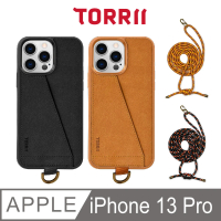 【TORRII】iPhone 13 Pro Koala掛繩皮革手機殼(附多功能掛繩、卡袋設計)