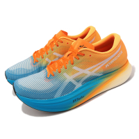 Asics 競速跑鞋 Metaspeed Edge 男鞋 橙橘 藍 路跑 輕量 碳板 支撐 運動鞋 亞瑟士 1013A116400