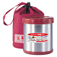 【寶馬】0.85L附提袋保溫便當盒(SHW-GL-850 紅色)