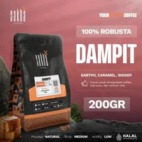 Kopi Fine Robusta Dampit Malang Coffee Roast Beans 200 Gram Biji Bubuk Bubuk Kasar