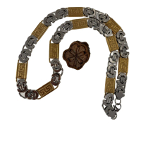 Stainless Steel Handmade Emperor Chain Punk Retro Style Gift Cuban Necklace Cuban Chain Jewelry Men'