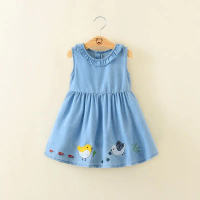 2025 Children's Clothing Girls' Skirt Toddler Dress Summer New Style Girls' Thin Denim Skirt for Gir