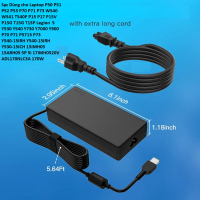 Sạc Dùng cho Laptop Lenovoo Thinkpadd P50 P51 P52 P53 P70 P71 P73 W540 W541 T540P P15 P17 P15V P15G 