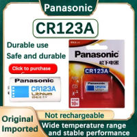 1PCS Panasonic CR123A Lithium 3V Arlo Camera Battery CR17345 DL123A EL123A 123A Laser Pen Smoke Alarm