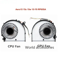 New Notebook PC Cooling Fan Cooler for Gigabyte Aero15 15X Aero 15W V8 X9 AERO14 RP64W Y9 BS5005HS-U2N U2M Laptop CPU GPU Fans