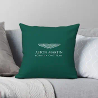 Aston Martin F1 Team Square Pillowcase Polyester Linen Velvet Creative Zip Decorative Car Cushion Cover