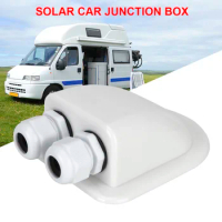 RV Caravan Roof Solar Junction Box Wire Entry Cable Storage Case Connector Holder Gland For Boat Marine Yacht Car Accessories