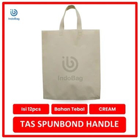 IndoBag - TAS KAIN SPUNBOND HANDLE LUSINAN TAS KAIN SPUNBOND 25X35 30X40 38X45 BANYAK WARNA 25x35 Cr