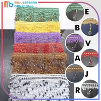 RENDA SATU HATI GORDEN CRYSTAL Panjang 14,5M / Roll / HARGA PER ROLL MERAH