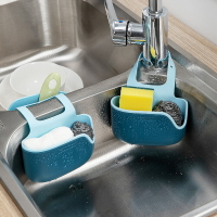 日本廚房水槽瀝水籃置物架龍頭掛袋硅膠收納袋海綿洗碗擦雙層掛籃