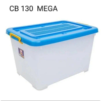 Shinpo : Cb130 Box Container 130 Liter Cb 130 Mega / Tempat Penyimpanan Dengan Roda Pasti Ori